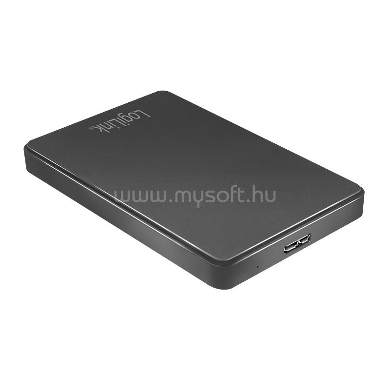 LOGILINK 2,5" külső ház USB 3.0, , csavarmentes (fekete)