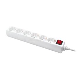 LOGILINK 6-os hosszabbító + kapcsoló, 6x CEE 7/3, 1,5 m (fehér) LOGILINK_LPS202 small