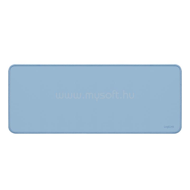 LOGILINK 70x30 cm-es XXL méretű íróasztal alátét, szuper puha, billentyűzetnek, egérnek és egyéb kiegészítőknek, kék