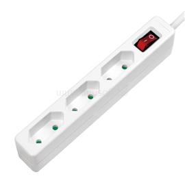 LOGILINK Aljzat 3-as + kapcsoló, 3x CEE 7/16, 1,5 m (fehér) LOGILINK_LPS230 small
