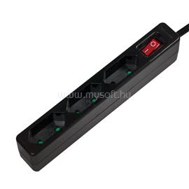 LOGILINK Aljzat 3-as + kapcsoló, 3x CEE 7/16, 1,5 m (fekete) LOGILINK_LPS230B small