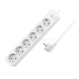 LOGILINK Aljzat 6-os + kapcsoló, 6x CEE 7/3, 1,5 m, fehér LOGILINK_LPS247 small