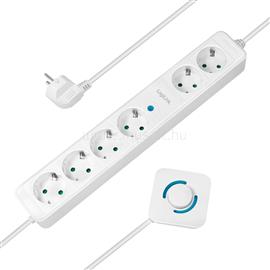 LOGILINK Aljzat 6-os, ebből 4 lábkapcsolóval, 6x CEE 7/3, 1,5 m (fehér) LOGILINK_LPS271 small
