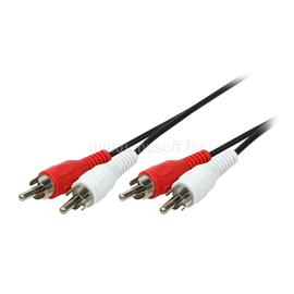 LOGILINK Audiokábel, 2x RCA/M   2x RCA/M, fekete, 2,5 m LOGILINK_CA1039 small