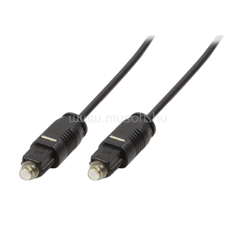 LOGILINK Audiokábel, Toslink/M - Toslink/M, PMMA vezeték, fekete, 0,5 m