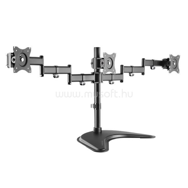 LOGILINK BP0051 13"-27" Triple asztali monitor tartó konzol