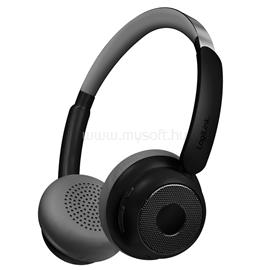LOGILINK BT 6.0 AuraSolo headset, 20 órás újratölthető akkumulátor, ANC, O40 mm, multifunkciós, fekete LOGILINK_BT0072 small