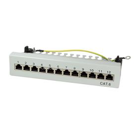 LOGILINK Cat.6 Patch Panel 12 port árnyékolt, asztali, világosszürke LOGILINK_NP0017A small