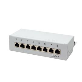 LOGILINK Cat.6A Patch Panel 8 portos árnyékolt, asztali, világosszürke LOGILINK_NP0018 small