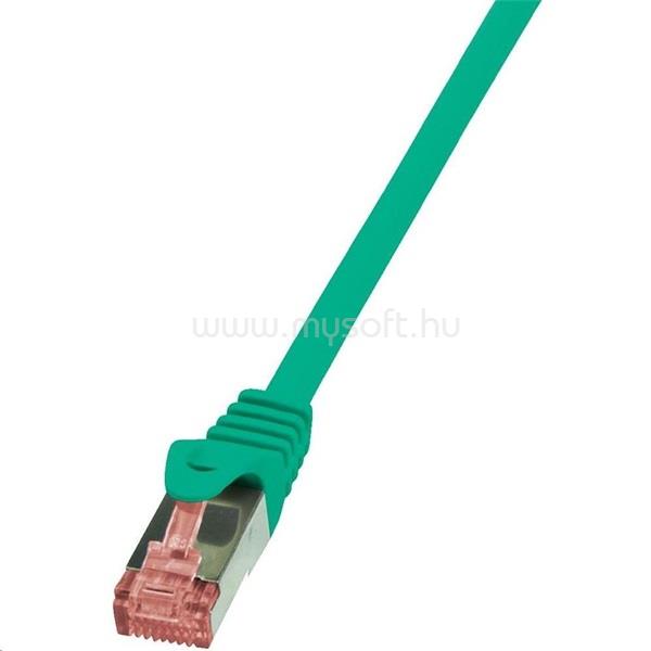 LOGILINK CQ2065S 3m Cat6 S/FTP dupla árnyékolású zöld patch kábel