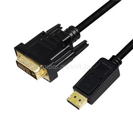 LOGILINK DisplayPort kábel, DP/M   DVI/M, 1080p, fekete, 5 m LOGILINK_CV0133 small