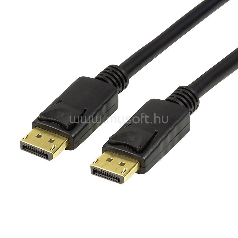 LOGILINK DisplayPort kábel, DP/M-DP/M, 8K/60 Hz, fekete, 3 m