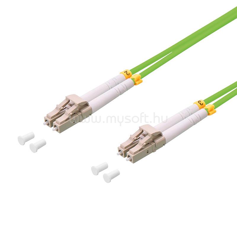 LOGILINK Fiber duplex patch kábel, OM5, 50/125 , LC-LC, lime zöld, 2 m