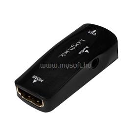 LOGILINK HDMI adapter, A/F - VGA/F + 3,5 mm/F, 1080p (fekete) LOGILINK_CV0108 small