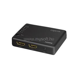 LOGILINK HDMI elosztó 1x4 portos, 4K/30 Hz, HDCP, CEC, vékony LOGILINK_HD0036 small