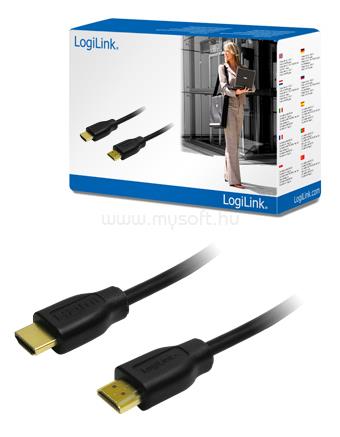 LOGILINK HDMI Kábel 1.4, 2x HDMI apa, fekete, 5m