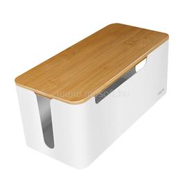 LOGILINK Kábeldoboz, 320x140x130 mm, fehér, bambusz tetővel LOGILINK_KAB0075 small