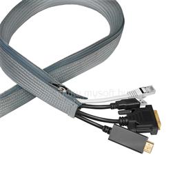 LOGILINK Kábelhüvely cipzárral, poliészter, O 30 mm, szürke, 2 m LOGILINK_KAB0072 small