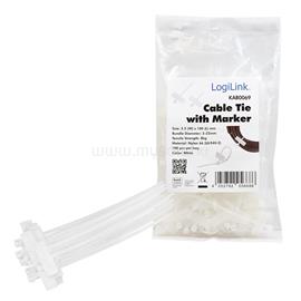 LOGILINK Kábelkötegelő jelölővel, PA66, 100 db LOGILINK_KAB0069 small