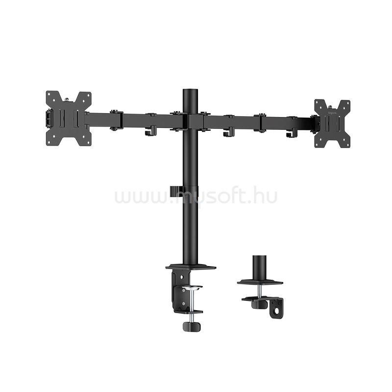 LOGILINK Kétmonitoros tartókonzol, 17 32", 10 kg karonként, karhossz: 376 mm egyenként (fekete)