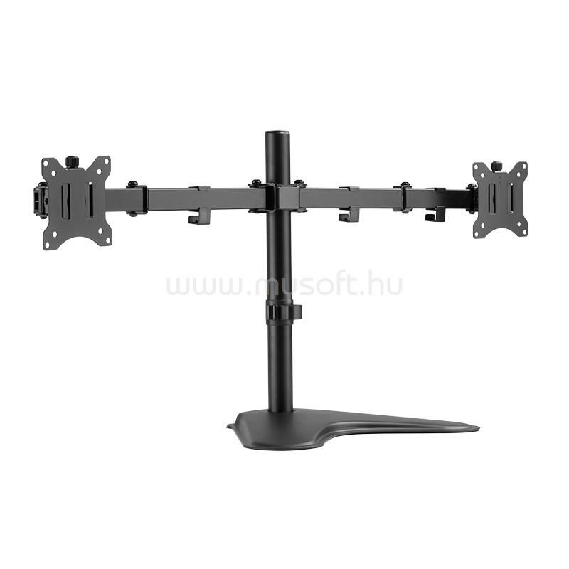 LOGILINK Kettős monitorállvány, 17 32" acél, 390 mm karhossz