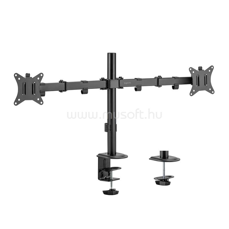 LOGILINK Kettős monitortartó, 17 32" karhossz: mindegyik 376 mm, alumínium