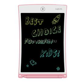 LOGILINK LCD gyermek írótábla 8,5", törölhető-újraírható, szembarát (rózsaszín) LOGILINK_AA0180 small