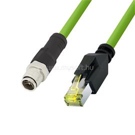 LOGILINK M12 CAT6A Ipari Patchkabel, PUR, M12 X-kodiert auf RJ45, 2 m CQM055S small