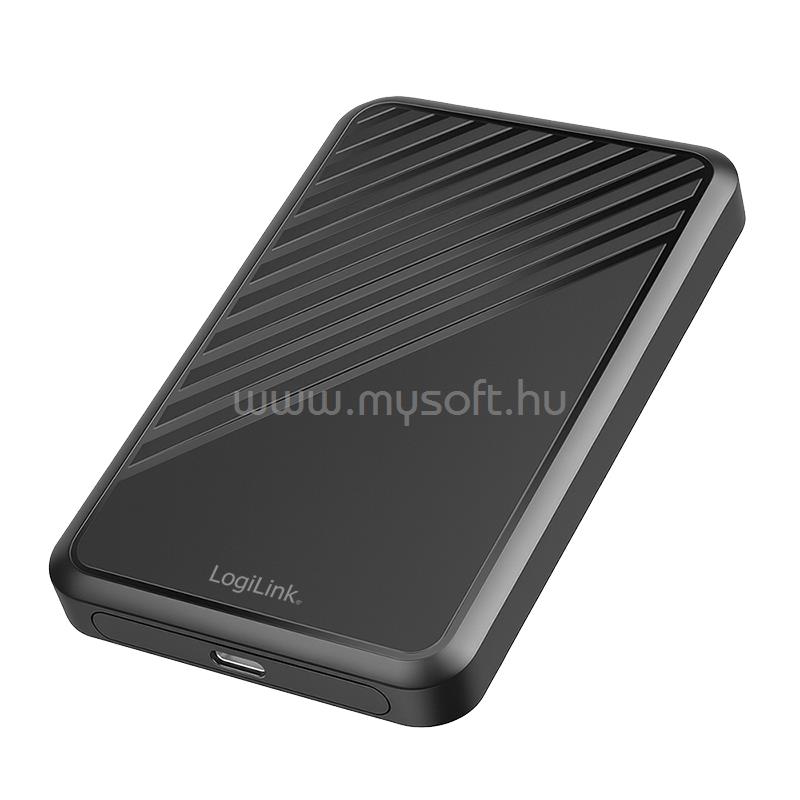 LOGILINK Merevlemez ház, 2,5" (6,35 cm) SATA HDD/SSD, USB 3.2 Gen 1 (fekete)