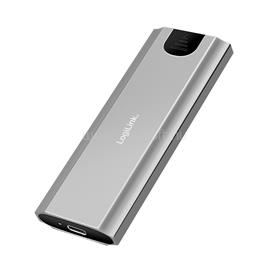 LOGILINK Merevlemez-ház, M.2 NVMe (PCIe) SSD-k, USB 3.2, Gen 2, akár 10 Gbit/s, USB-A+C (ezüst) LOGILINK_UA0439 small