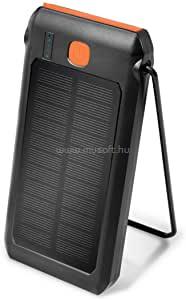 LOGILINK Mobil Power Bank, LiPo, 10.000mAh, napelemes, PD 18W (fekete)