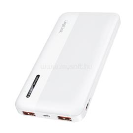 LOGILINK Mobil powerbank, LiPo, 10.000 mAh, 2x USB-A + USB-C, PD 20W (fehér) LOGILINK_PA0372W small