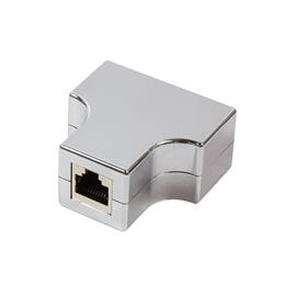 LOGILINK Moduláris T-adapter 1 x RJ45 anya - 2 x RJ45 anya aljzat, fémes LOGILINK_MP0037 small