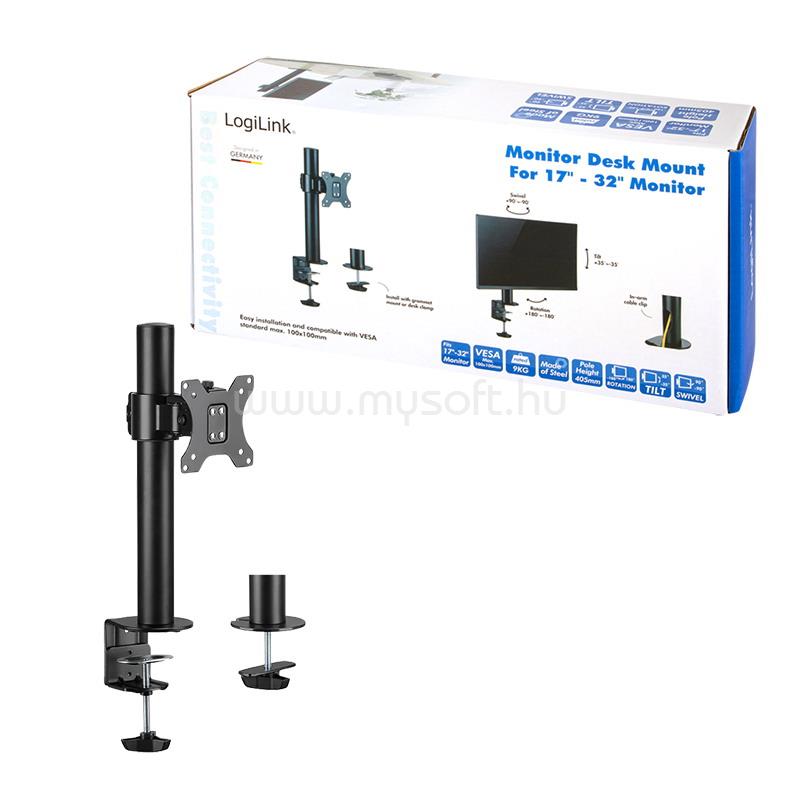 LOGILINK Monitortartó, 17-32", acél, max. 9 kg