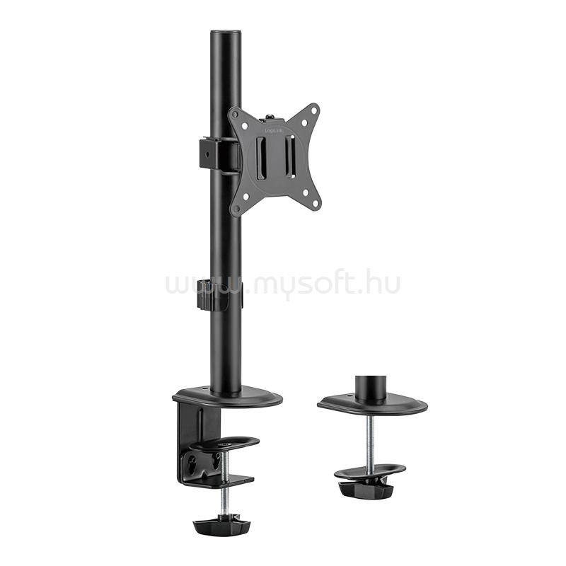 LOGILINK Monitortartó, 17 32", max. 9 kg, dönthető, forgatható és elforgatható, karhossz: 65 mm (fekete)