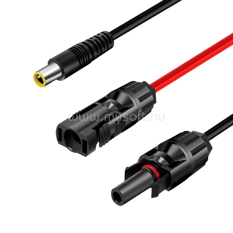 LOGILINK Napelemes adapter kábel, DC7909/M - 2x MC4/MF, CU, 0,3 m (fekete/piros)