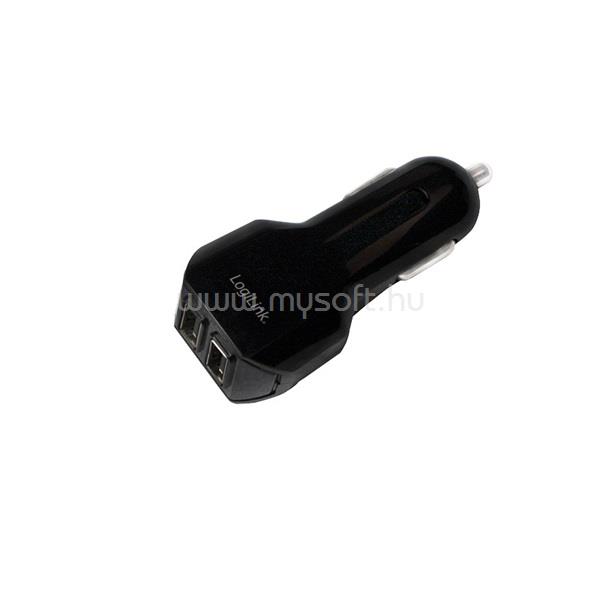 LOGILINK PA0102 2 portos 21W 4,2Ah autós töltő