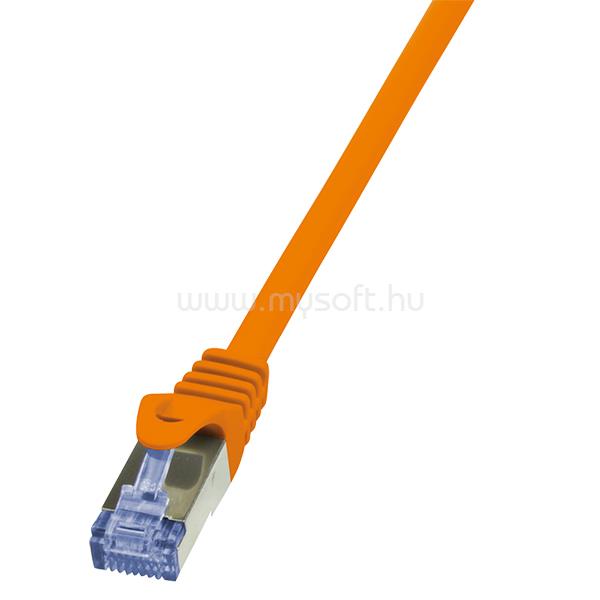 LOGILINK Patch kábel PrimeLine, Cat.6A, S/FTP, narancssárga, 10 m