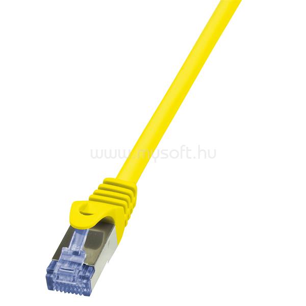 LOGILINK Patch kábel PrimeLine, Cat.6A, S/FTP, sárga, 1,5 m