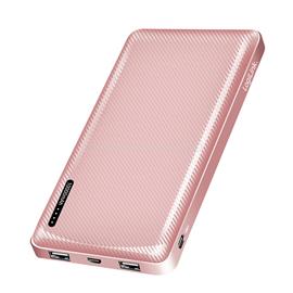 LOGILINK Powerbank 10.000 mAh, 2x USB-A, USB-C, gyorstöltéssel (rózsaszín arany) LOGILINK_PA0328RRF small