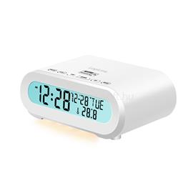 LOGILINK Rádiós ébresztőóra, hőmérséklet, páratartalom, elalváskapcsoló (fehér) SC0121W small