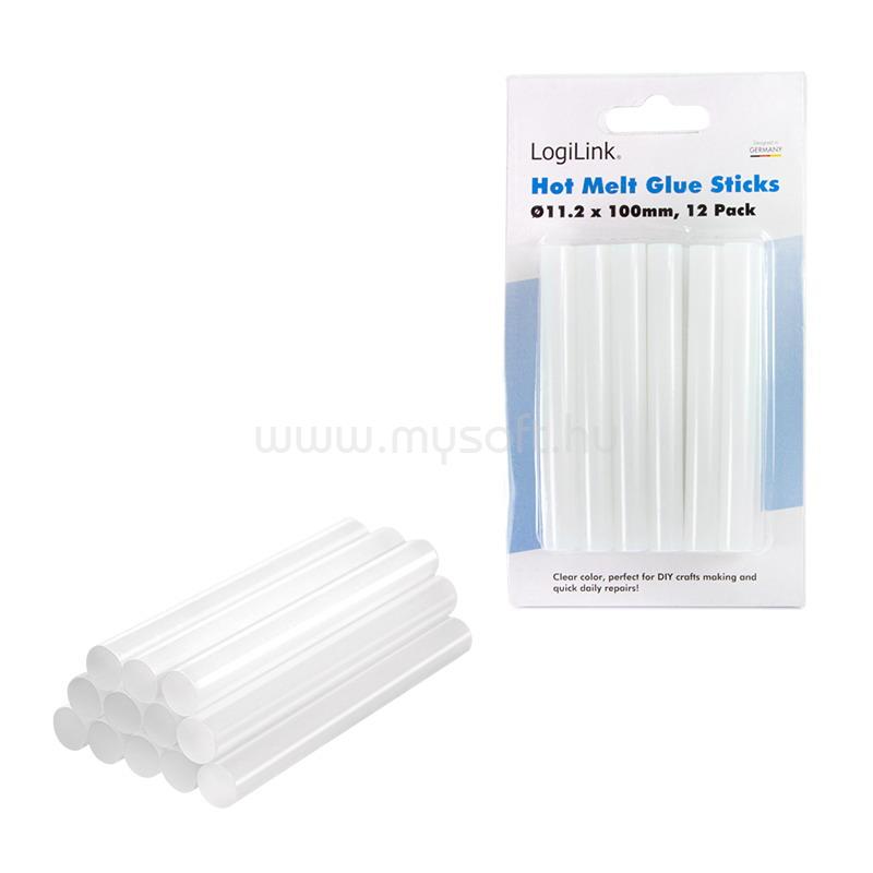 LOGILINK Ragasztórudak WZ0051 ragasztó pisztolyhoz, O11,2 mm, 12 db