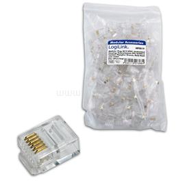 LOGILINK RJ12 elemes csatlakozódugasz, árnyékolatlan 100db LOGILINK_MP0019 small