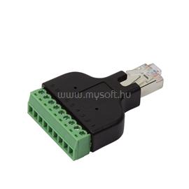 LOGILINK RJ45 apa-8 tűs csavaros csatlakozó adapter LOGILINK_MP0050 small