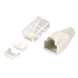 LOGILINK RJ45 csatlakozódugasz, árnyékolt Cat6 szürke 100db LOGILINK_MP0021 small
