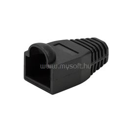 LOGILINK RJ45 feszültségmentesítő védőburkolat, 8 mm, fekete, 50 db LOGILINK_MP0064 small