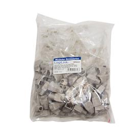 LOGILINK RJ45 moduláris csatlakozó, Cat.6, árnyékolatlan, szürke tartó, 100 db LOGILINK_MP0023 small
