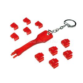 LOGILINK RJ45 port blokkoló (1x kulcs, 10x zár) LOGILINK_MP0042 small
