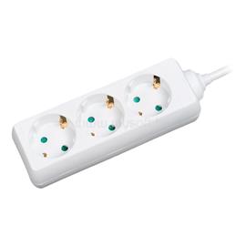 LOGILINK Schuko 3-as csatlakozó elosztó, 45  forgatott, 1.4 m, fehér LOGILINK_LPS205 small