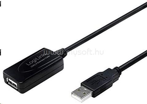LOGILINK UA0143 USB 2.0 hosszabbító kábel fekete 10m